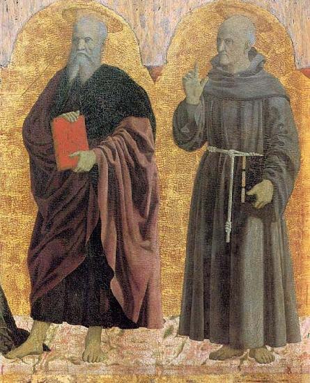 Piero della Francesca Polyptych of the Misericordia: Sts Andrew and Bernardino